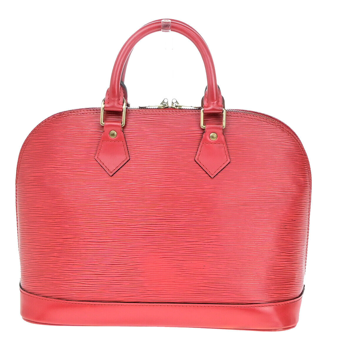 Louis Vuitton Alma Red Leather Hand Bag