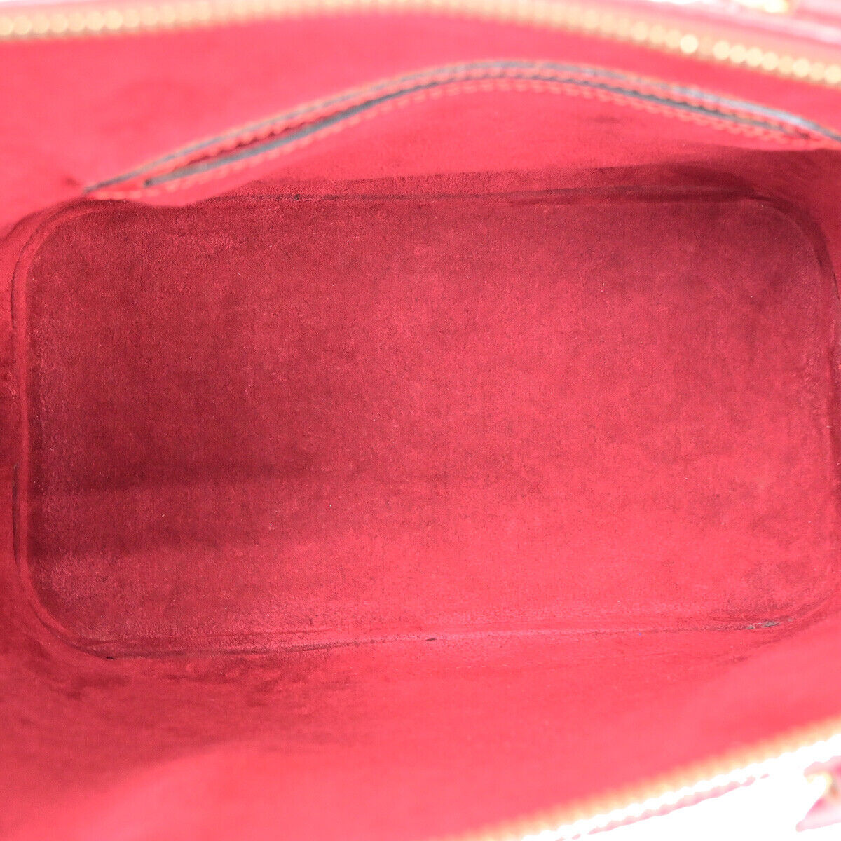 Louis Vuitton Alma Red Leather Hand Bag