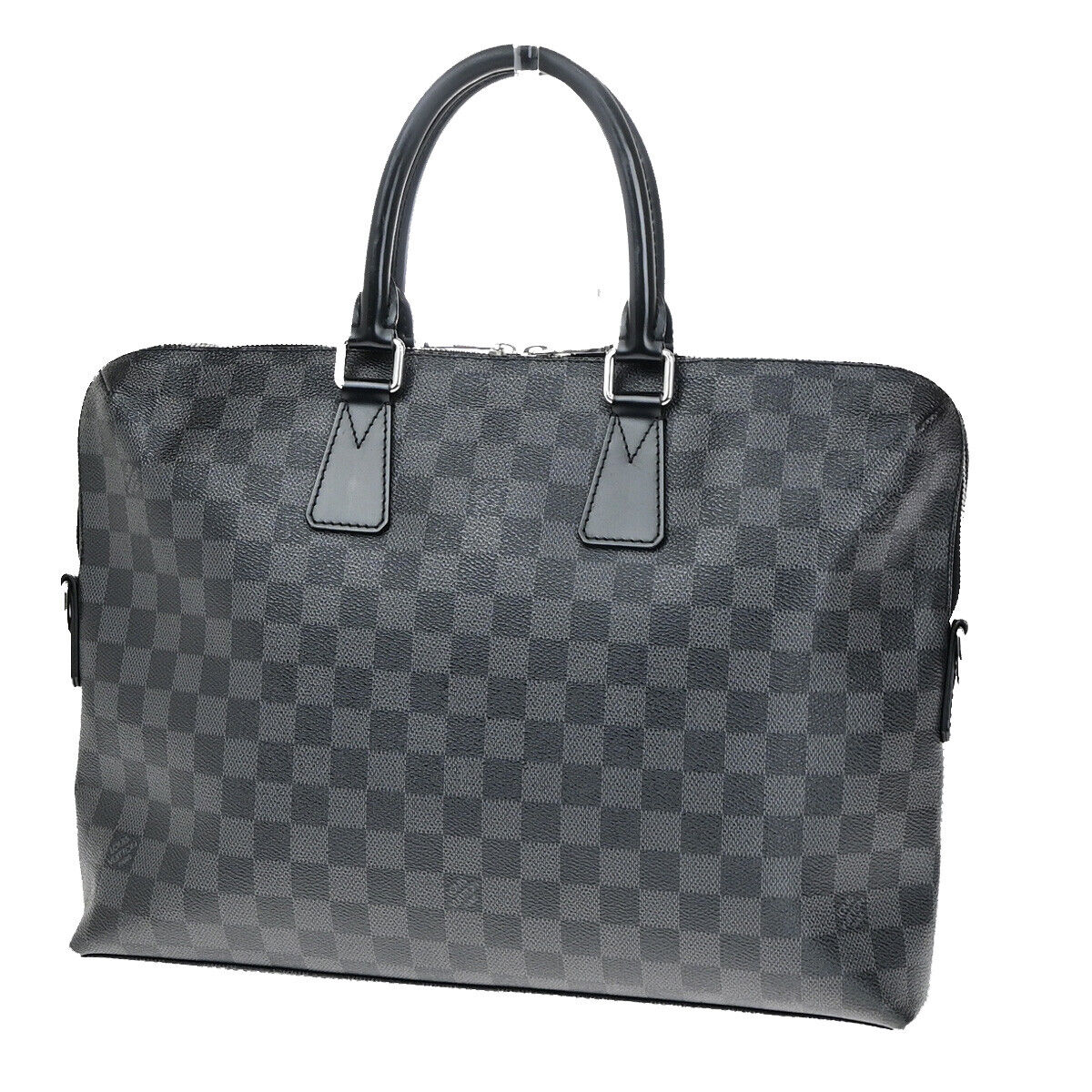 Louis Vuitton Porte documents Jour Black Canvas Briefcase Bag