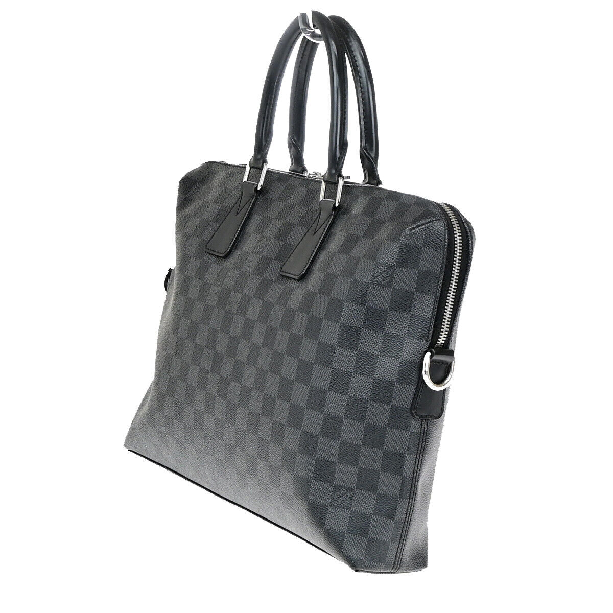 Louis Vuitton Porte documents Jour Black Canvas Briefcase Bag