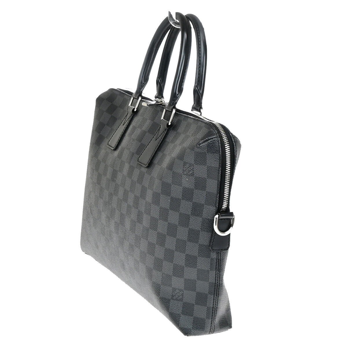 Louis Vuitton Porte documents Jour Black Canvas Briefcase Bag