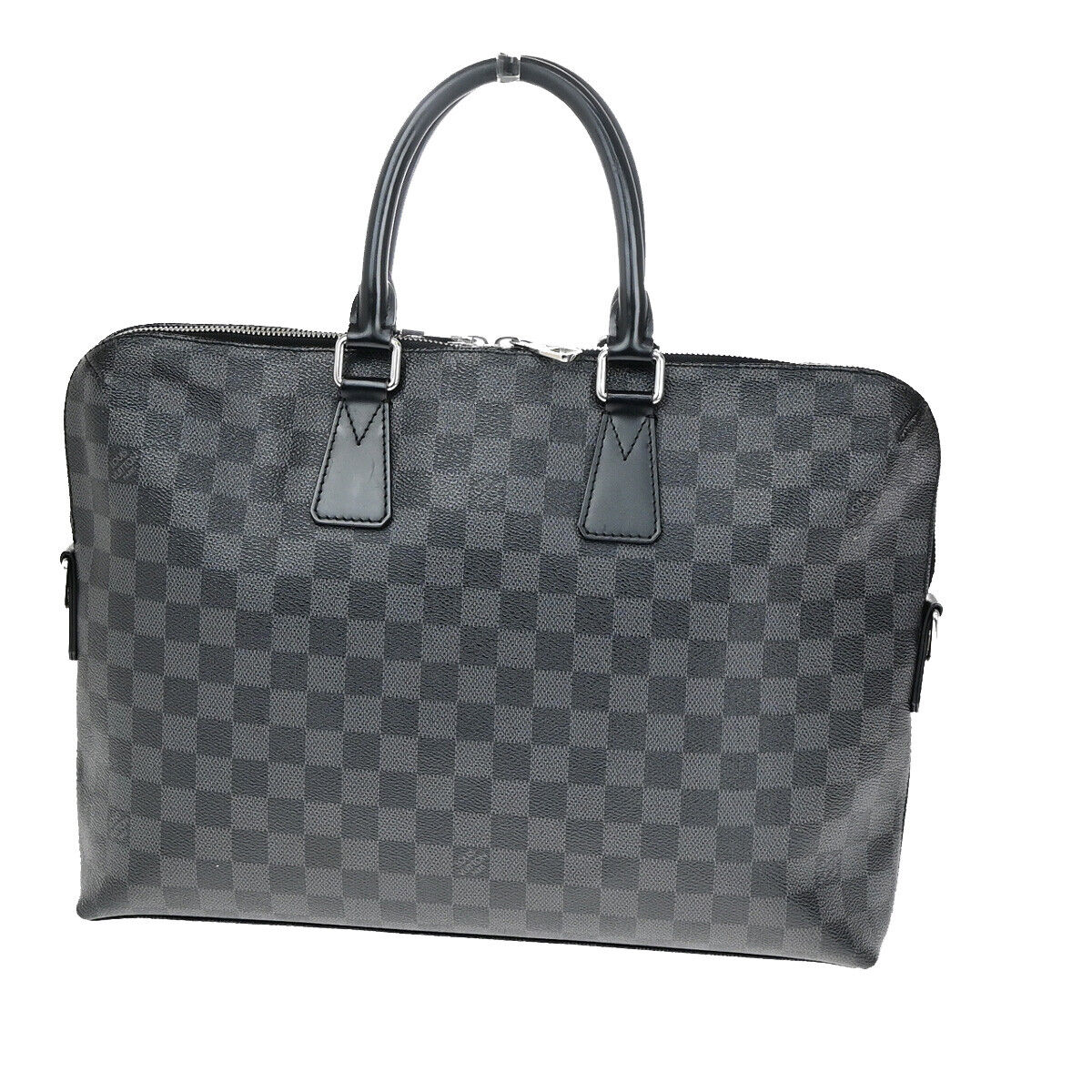 Louis Vuitton Porte documents Jour Black Canvas Briefcase Bag