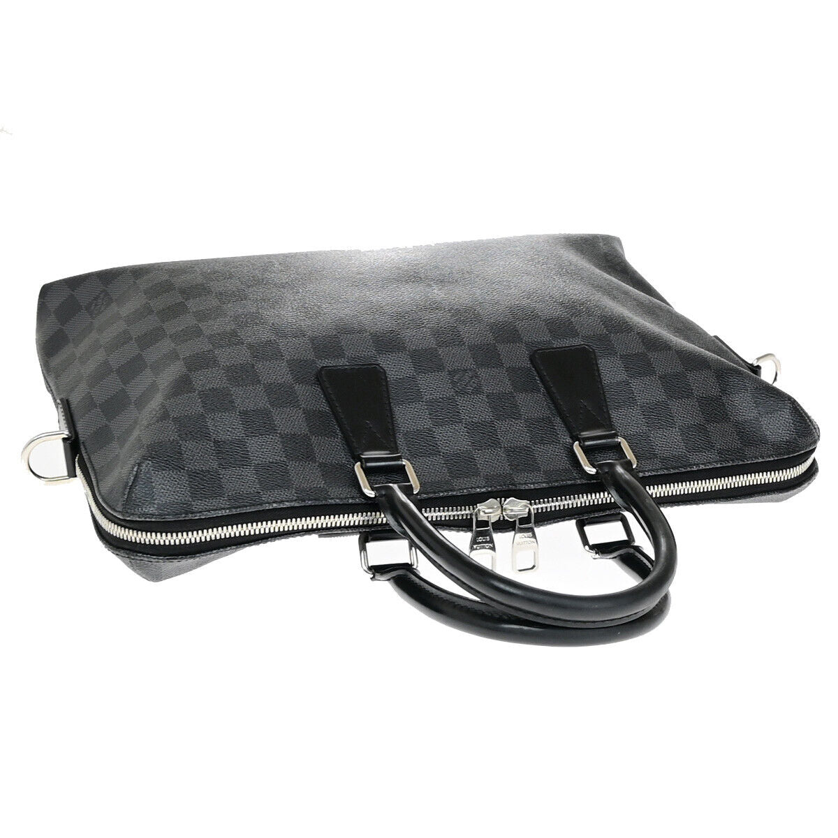 Louis Vuitton Porte documents Jour Black Canvas Briefcase Bag