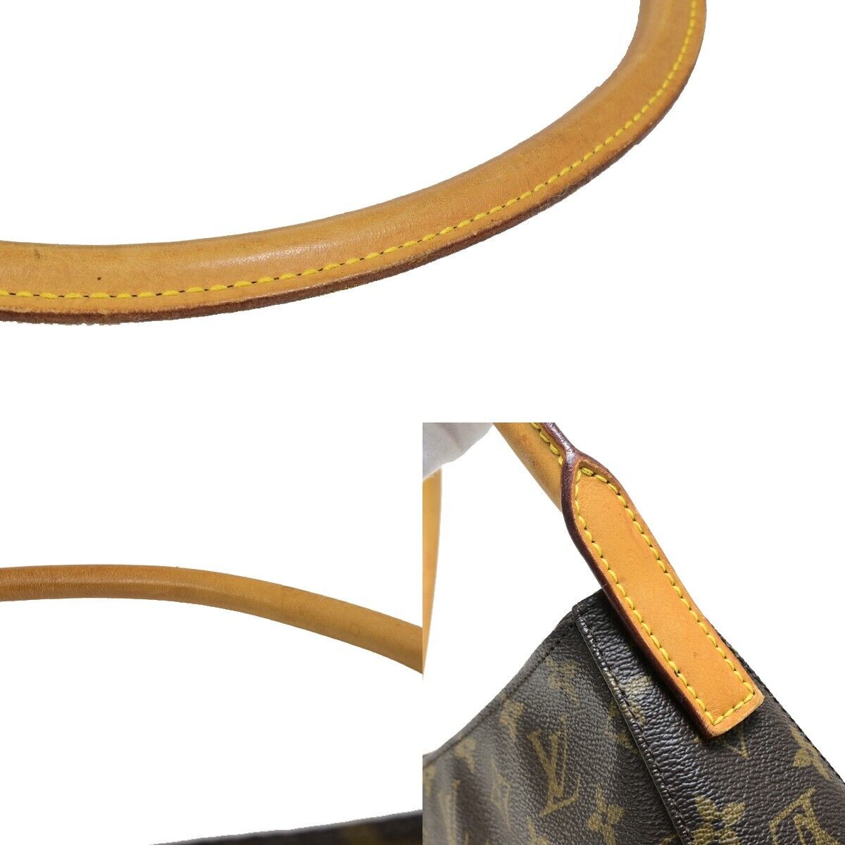 Louis Vuitton Looping MM Brown Canvas Shoulder Bag