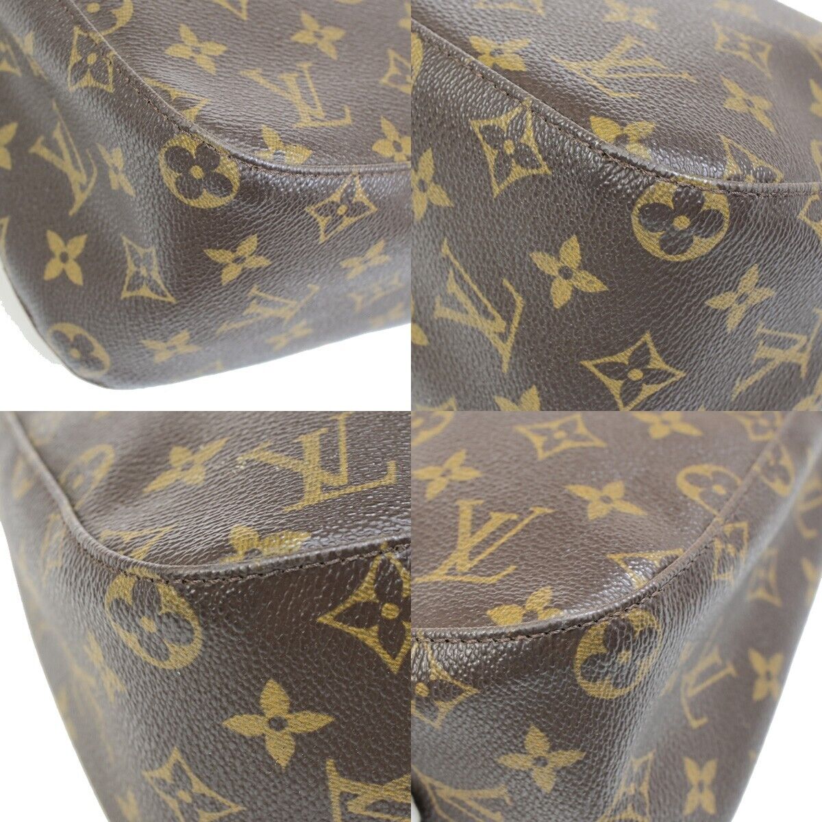 Louis Vuitton Looping MM Brown Canvas Shoulder Bag