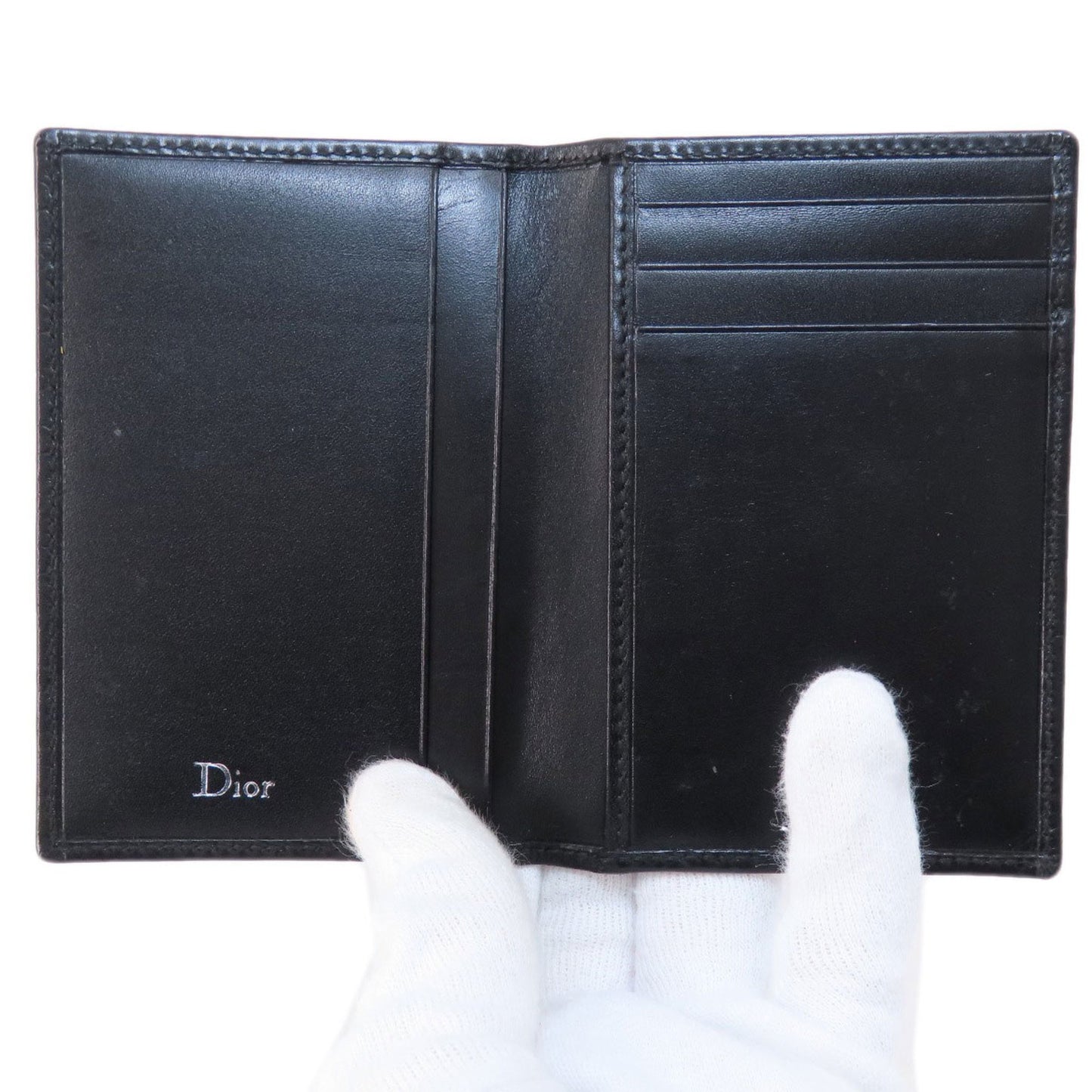 Dior Black Leather Wallet Accessories