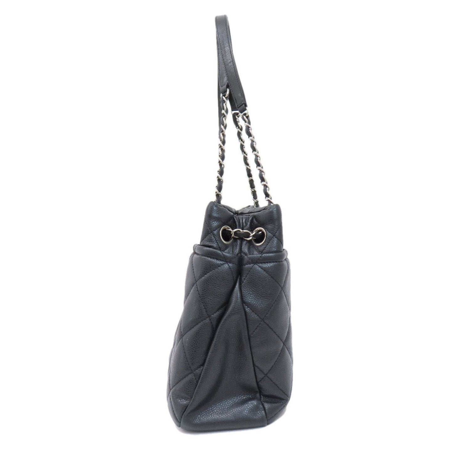 Chanel Bowling Black Leather Tote Bag