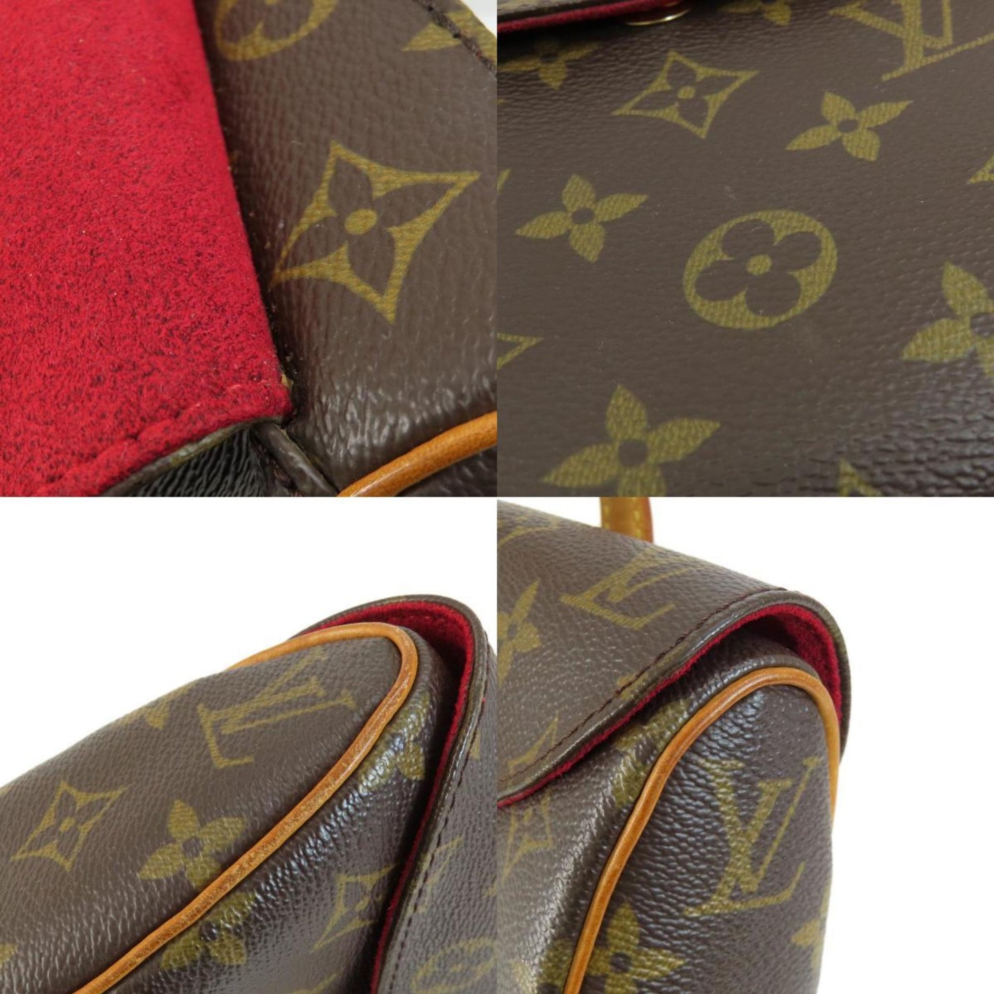 Louis Vuitton Sonatine Brown Canvas Hand Bag