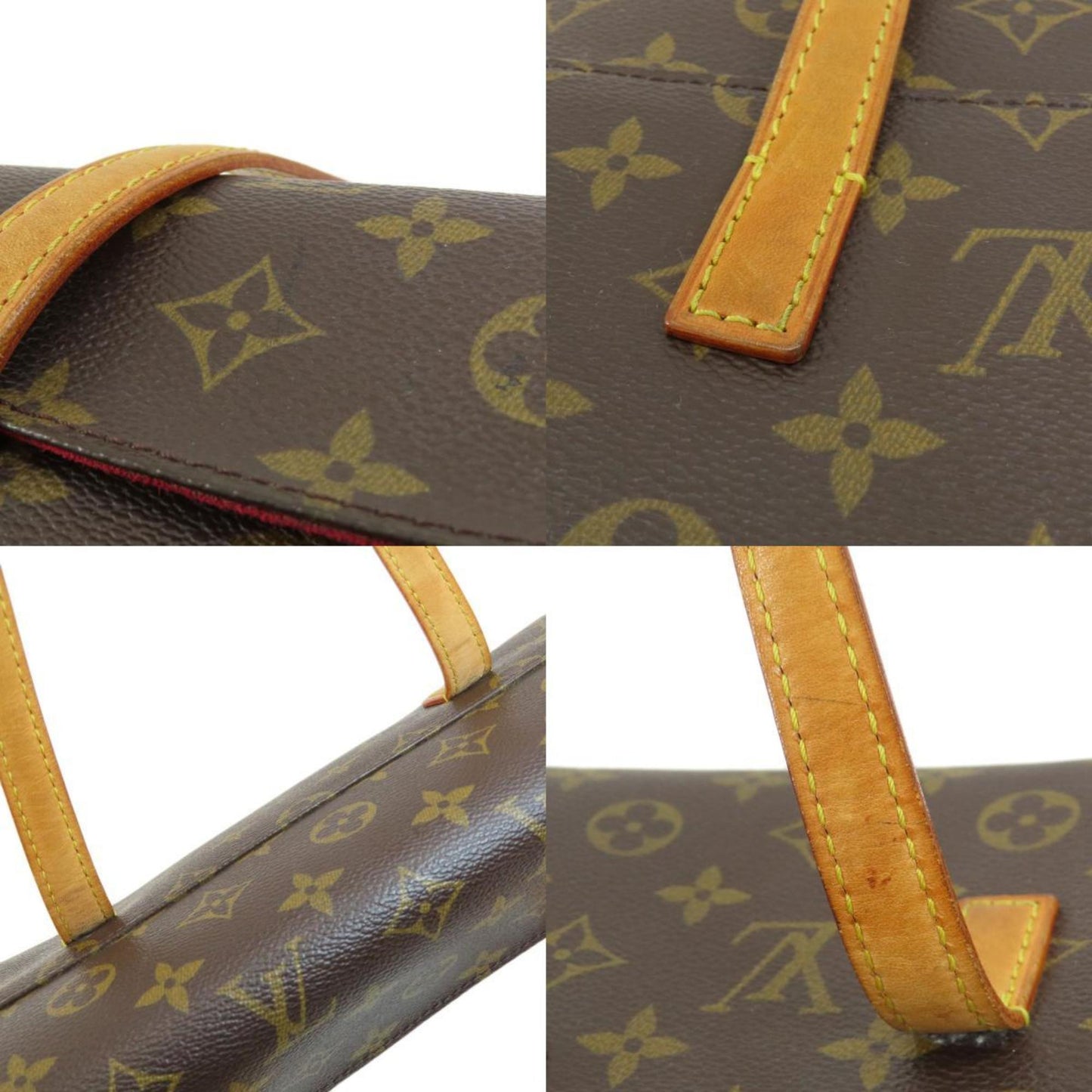 Louis Vuitton Sonatine Brown Canvas Hand Bag