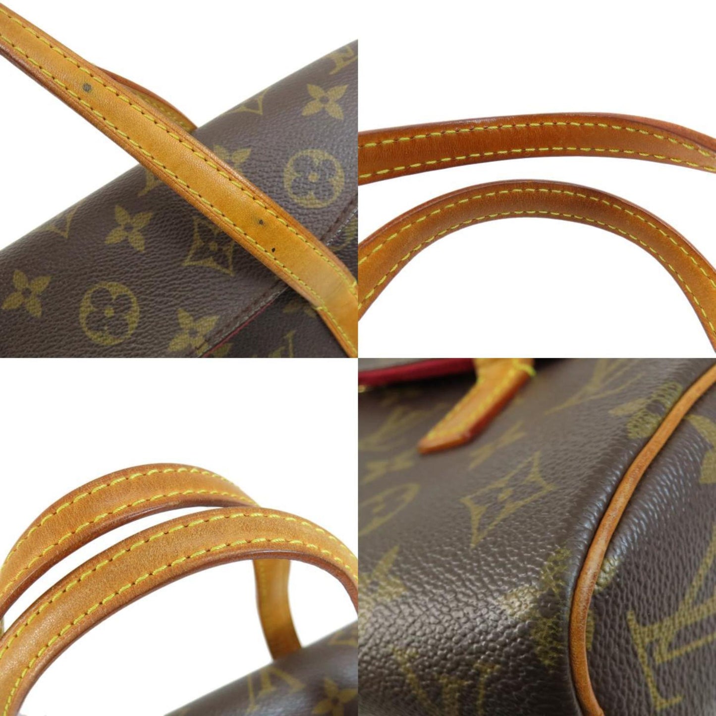 Louis Vuitton Sonatine Brown Canvas Hand Bag