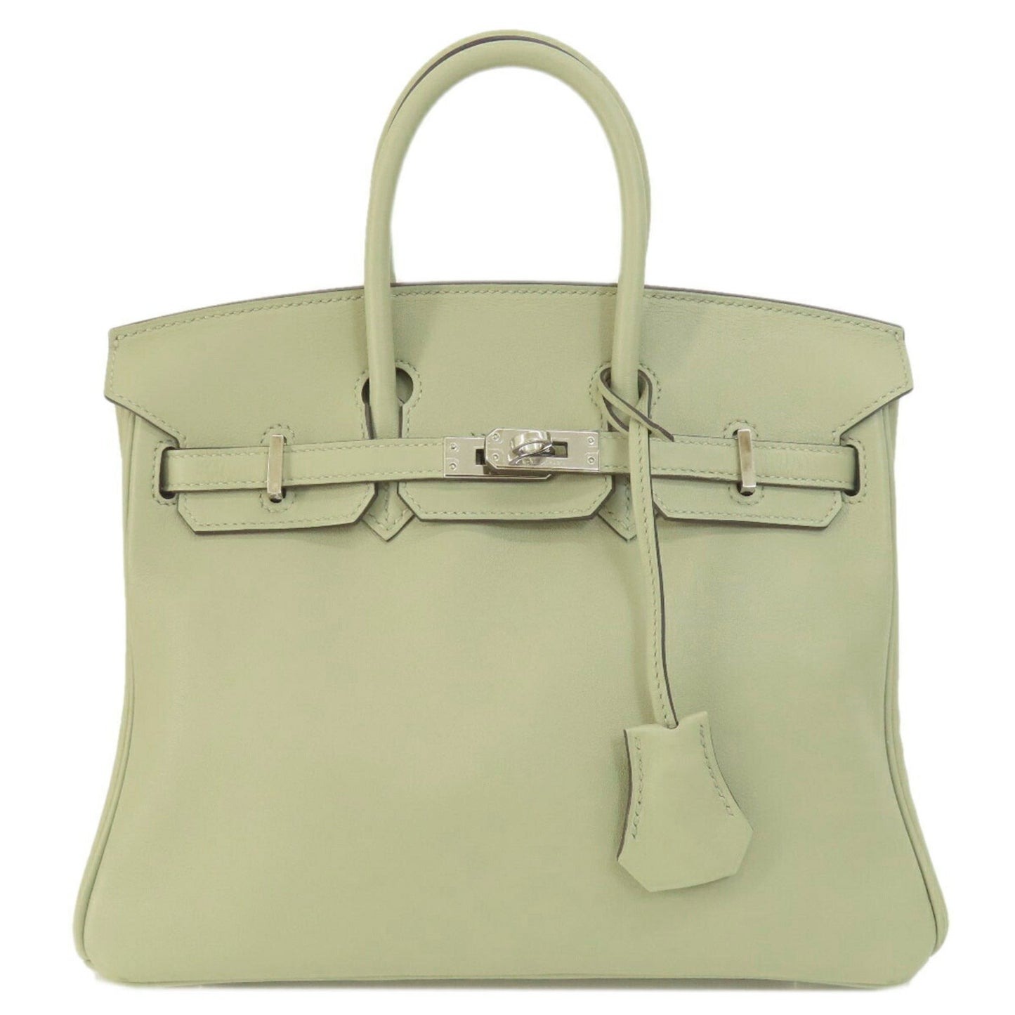 Hermès Birkin 25 Green Leather Hand Bag