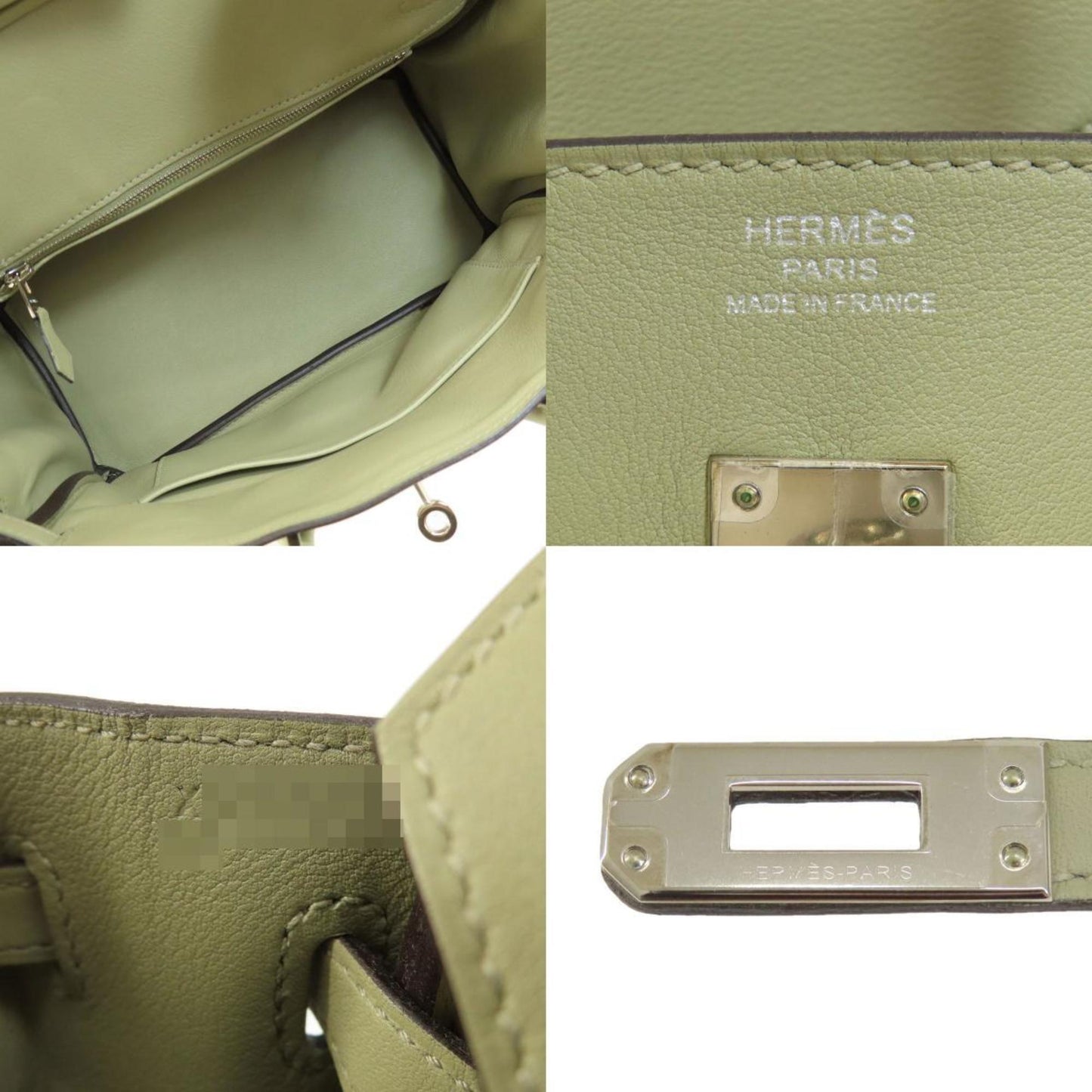 Hermès Birkin 25 Green Leather Hand Bag