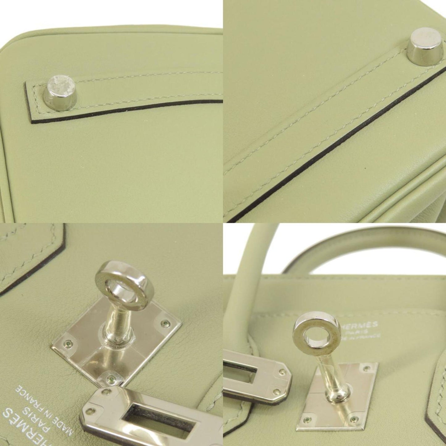 Hermès Birkin 25 Green Leather Hand Bag