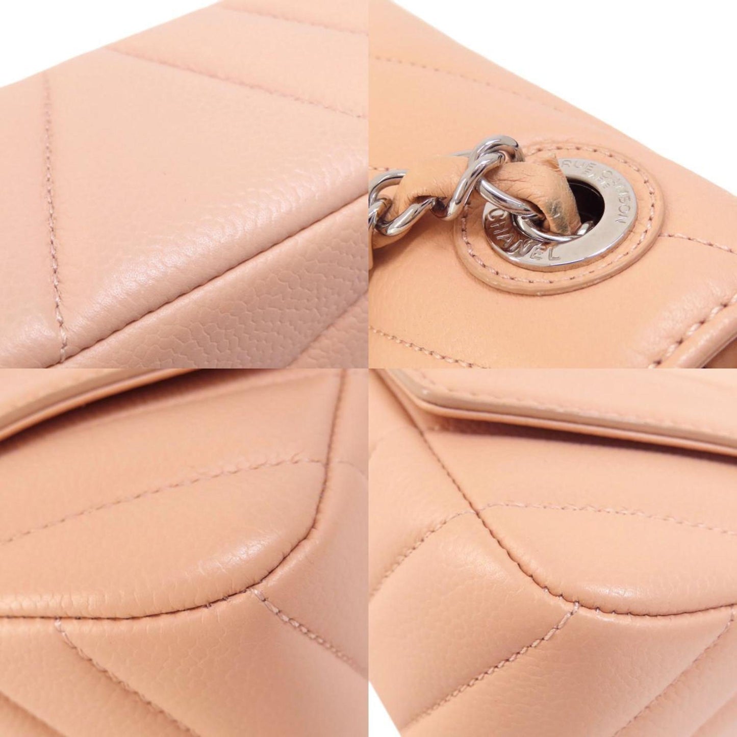 Chanel Matelassé Pink Leather Shoulder Bag