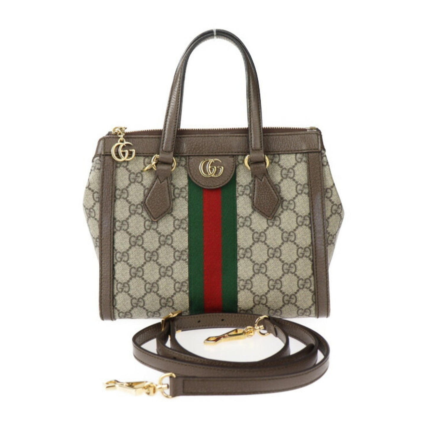 Gucci Ophidia Beige Canvas Hand Bag