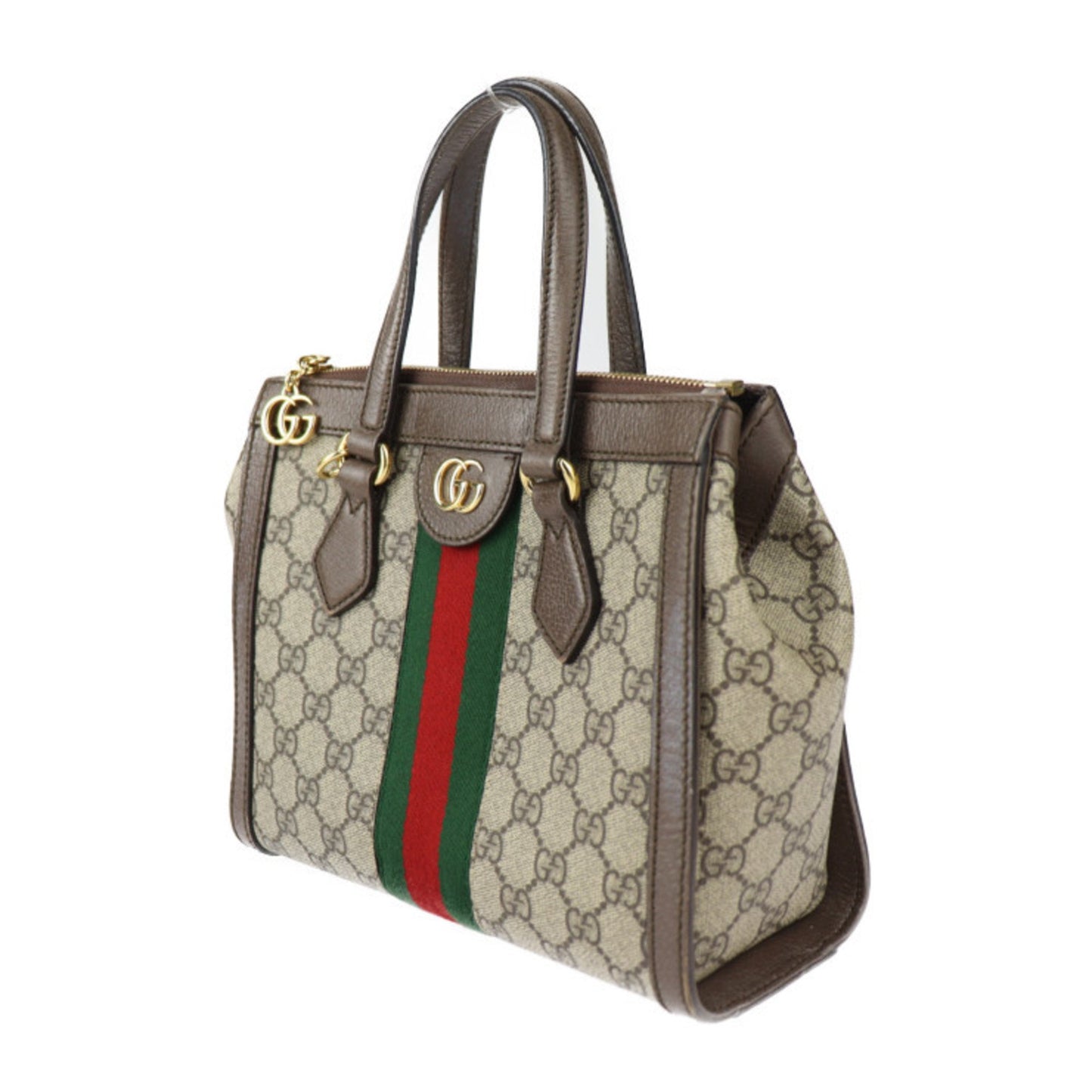 Gucci Ophidia Beige Canvas Hand Bag