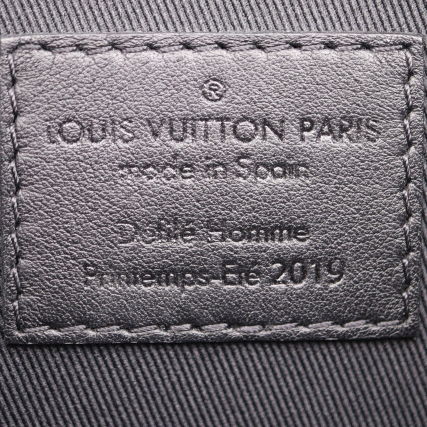 Louis Vuitton Pochette A4 Black Leather Clutch Bag