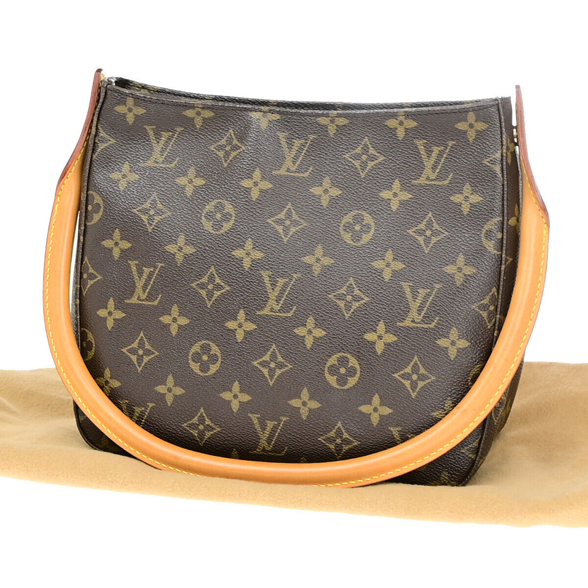 Louis Vuitton Looping MM Brown Canvas Shoulder Bag