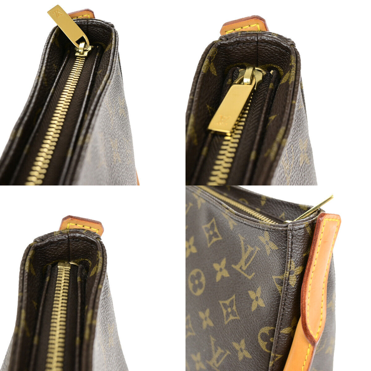 Louis Vuitton Looping MM Brown Canvas Shoulder Bag