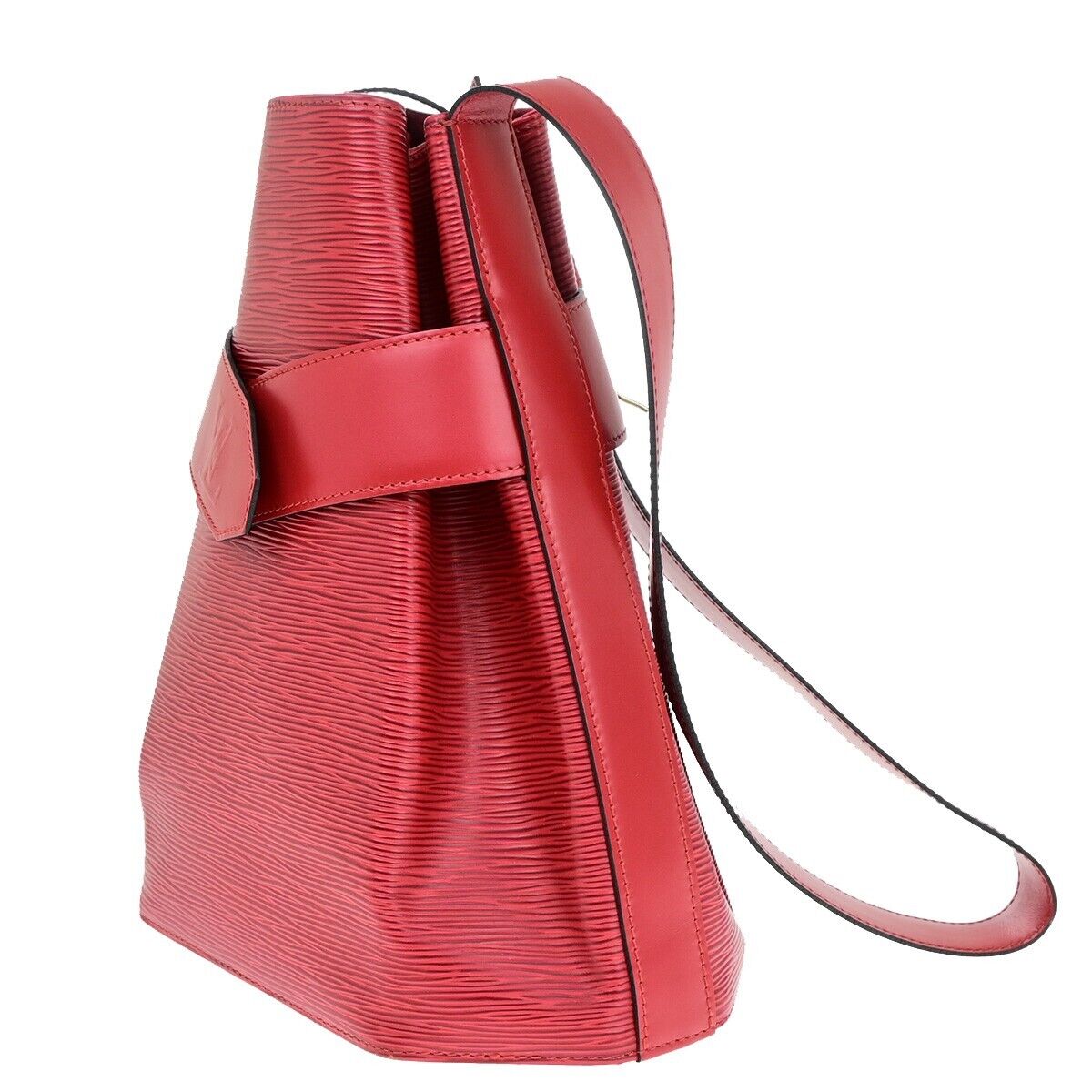 Louis Vuitton Sac d'épaule Red Leather Shoulder Bag