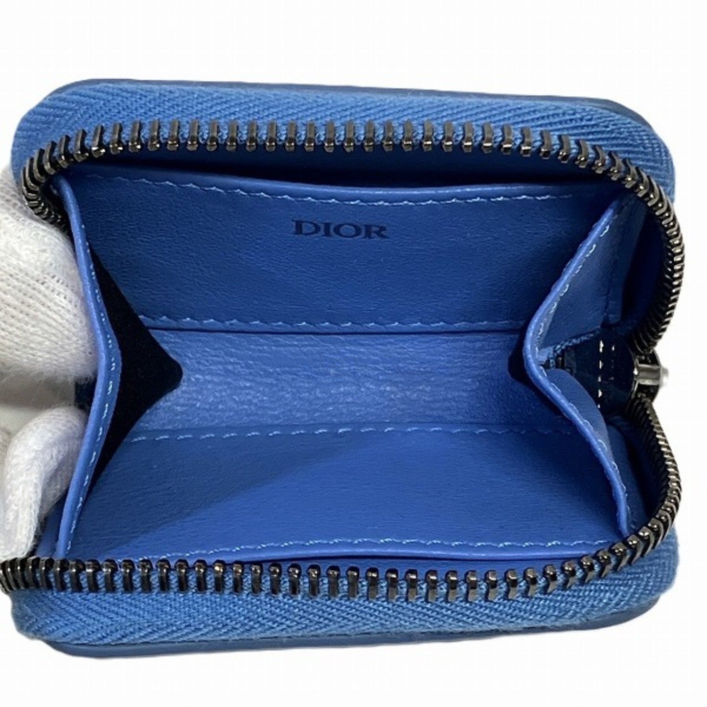 Dior Blue Leather Wallet Accessories