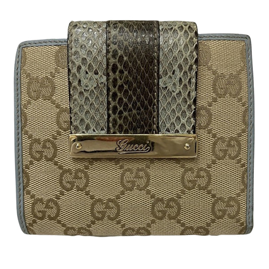 Gucci GG canvas Beige Canvas Wallet Accessories