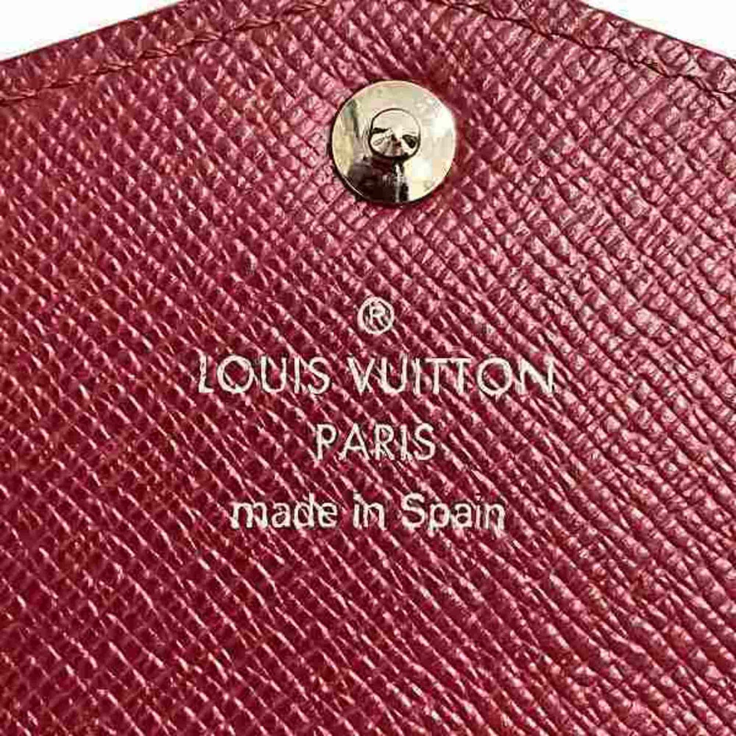 Louis Vuitton Red Leather Wallet Accessories