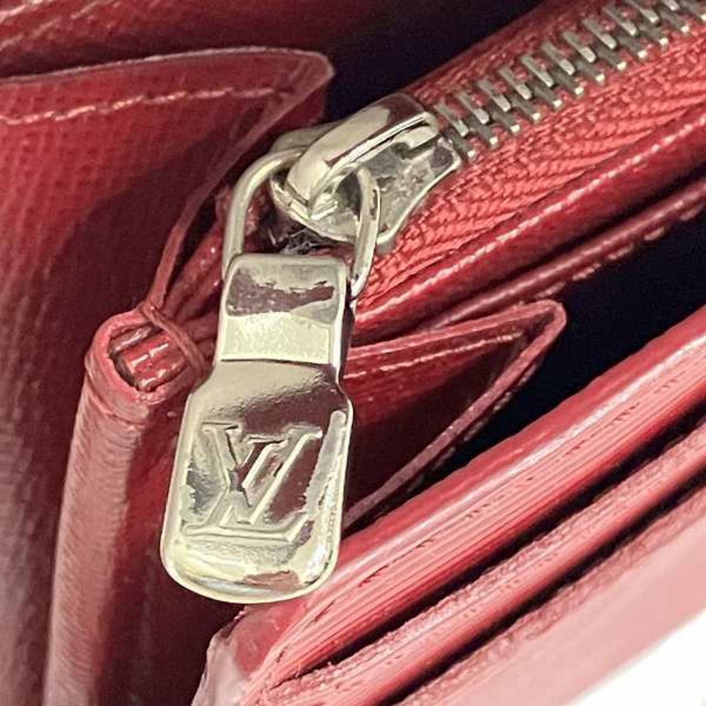 Louis Vuitton Red Leather Wallet Accessories