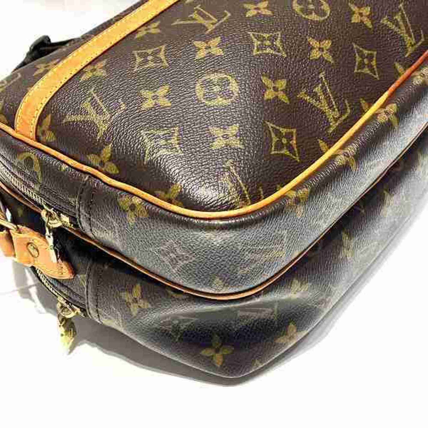 Louis Vuitton Reporter pm Brown Canvas Shoulder Bag