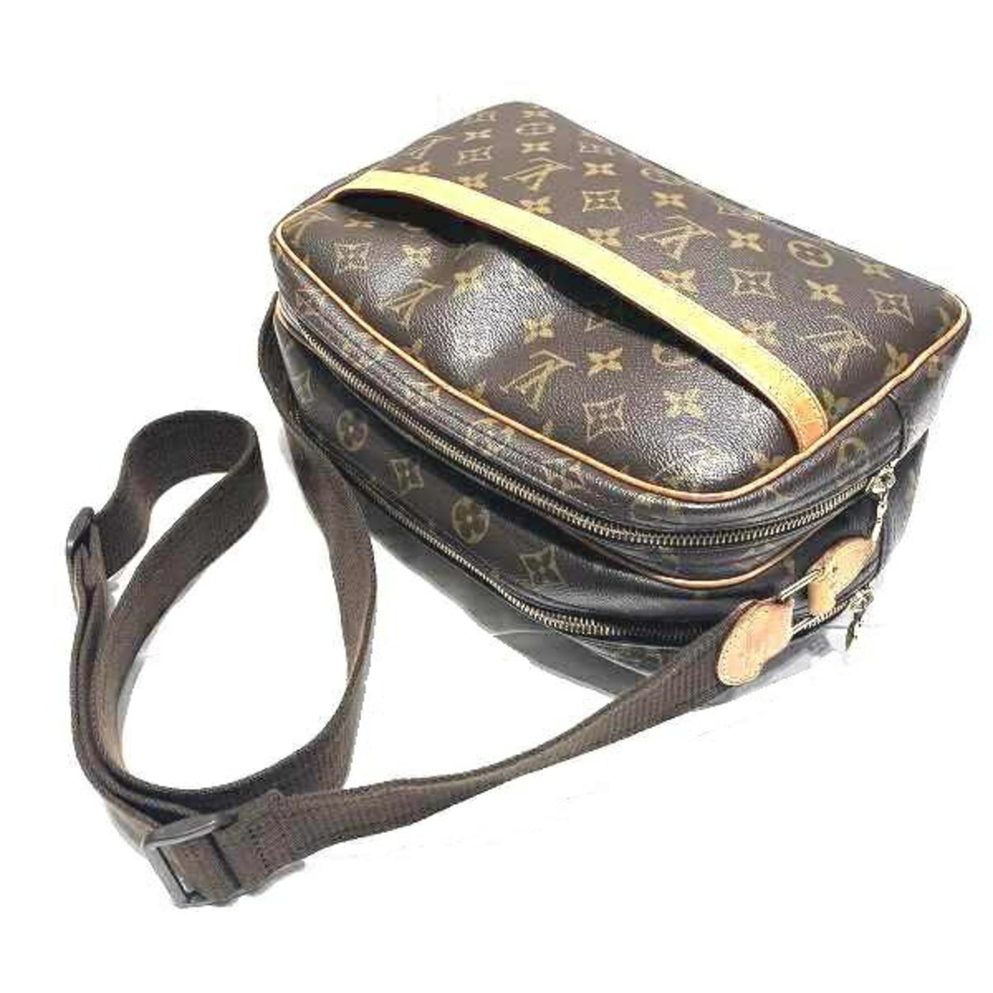 Louis Vuitton Reporter pm Brown Canvas Shoulder Bag