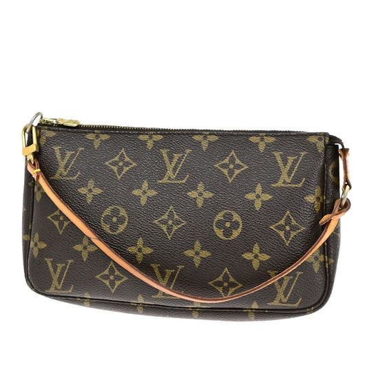 Louis Vuitton Pochette accessoires Brown Canvas Clutch Bag