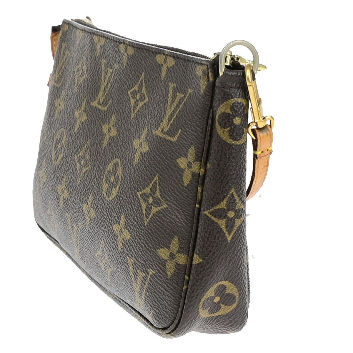 Louis Vuitton Pochette accessoires Brown Canvas Clutch Bag