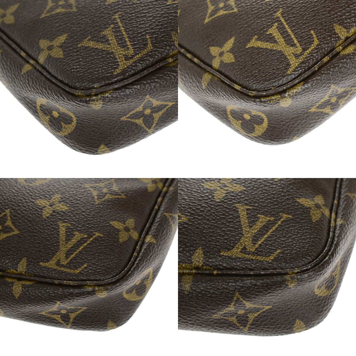 Louis Vuitton Pochette accessoires Brown Canvas Clutch Bag