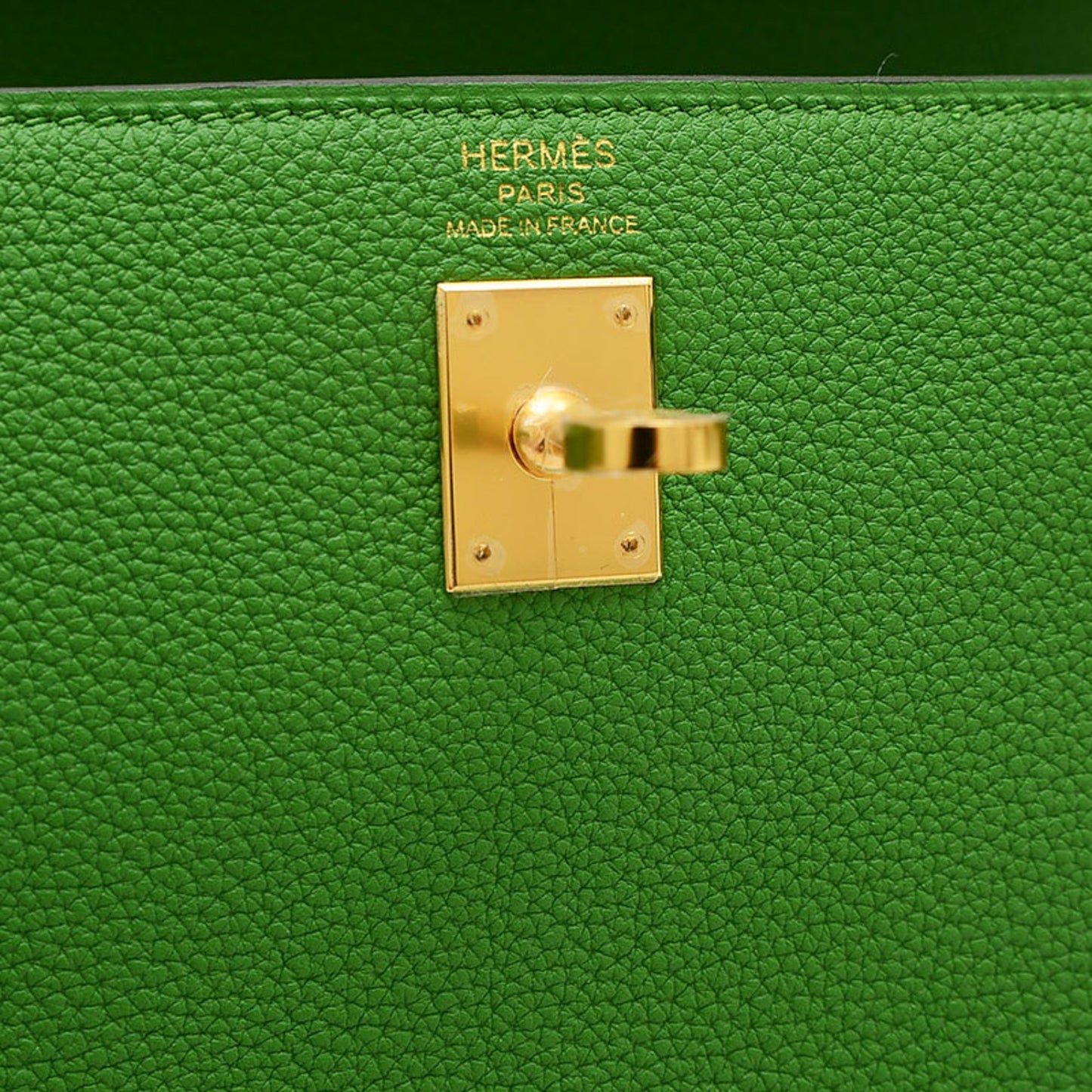 Hermès Kelly 25 Green Leather Hand Bag