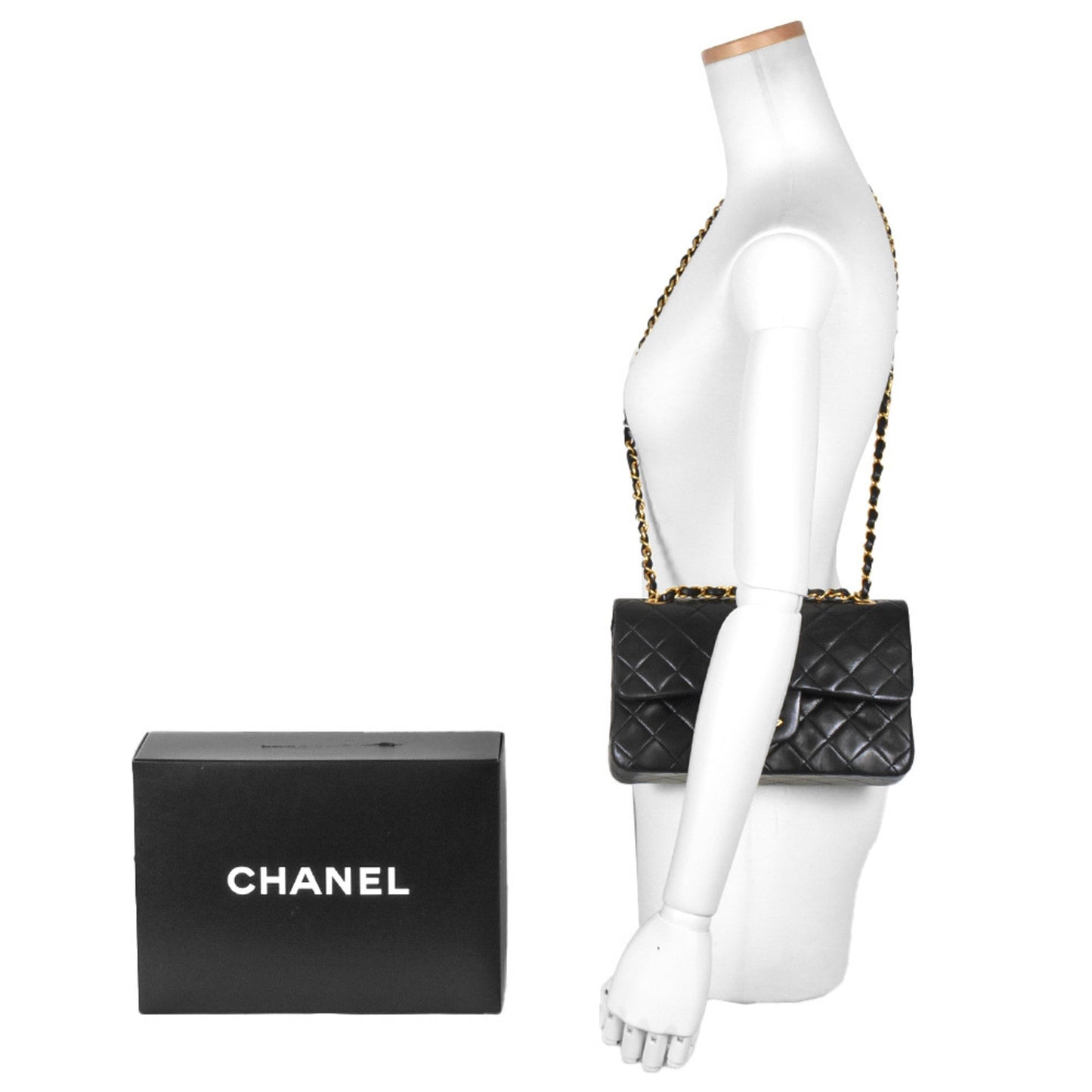 Chanel Timeless 23 Black Leather Shopper Bag