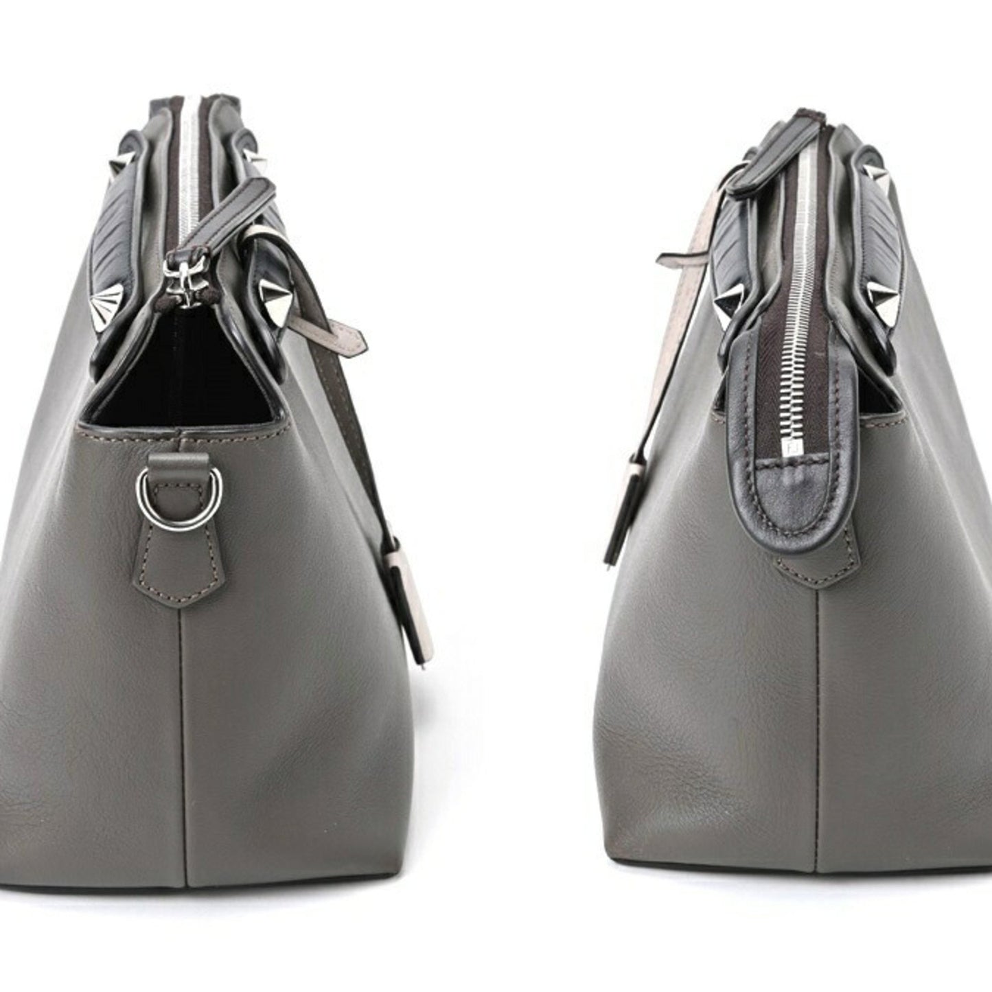 Fendi By the way Medium Grey Leather Travel Bag