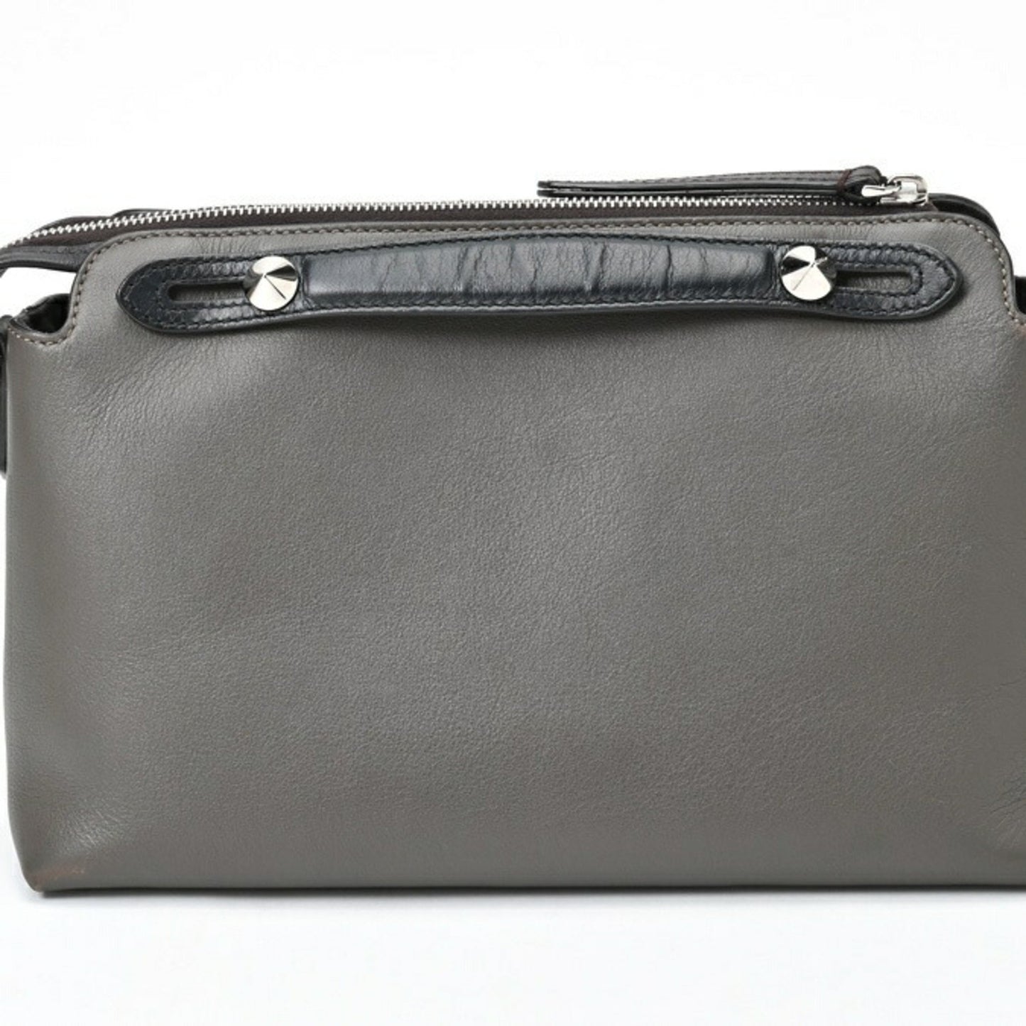 Fendi By the way Medium Grey Leather Travel Bag