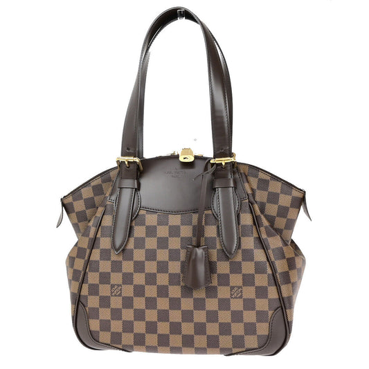 Louis Vuitton Verona Brown Canvas Hand Bag