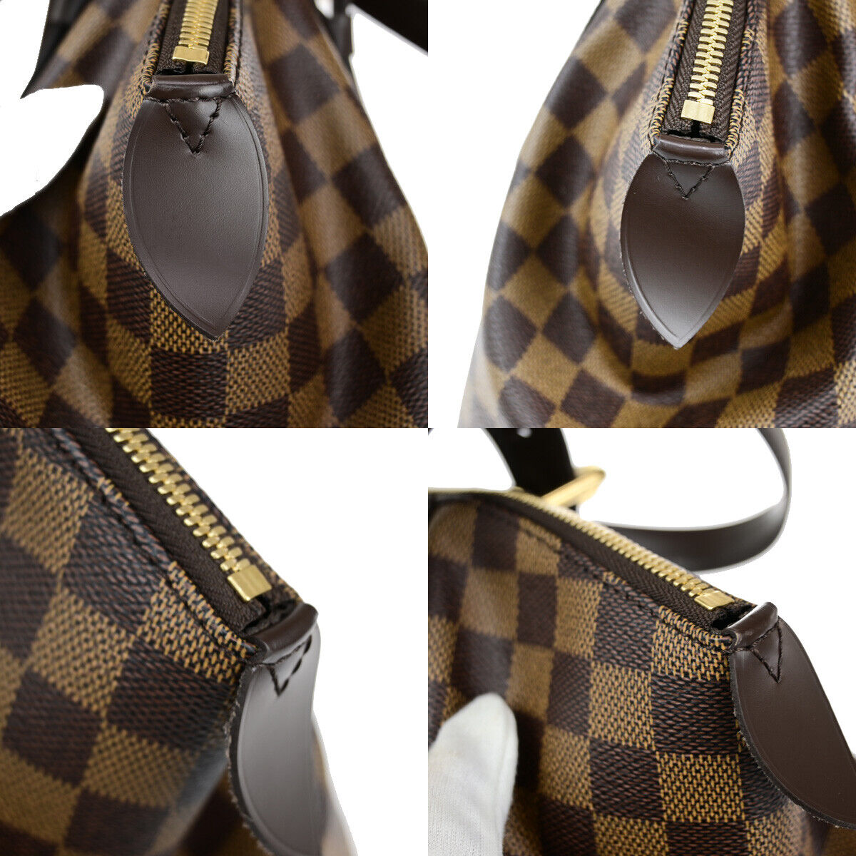 Louis Vuitton Verona Brown Canvas Hand Bag