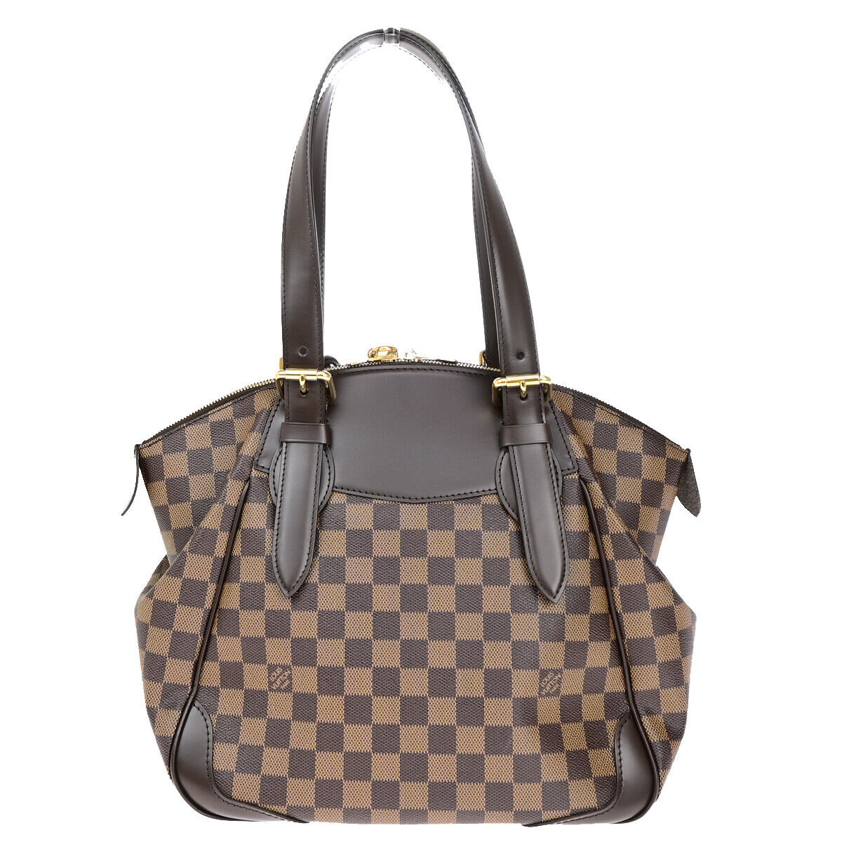 Louis Vuitton Verona Brown Canvas Hand Bag