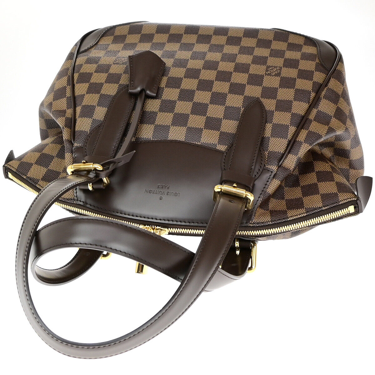 Louis Vuitton Verona Brown Canvas Hand Bag