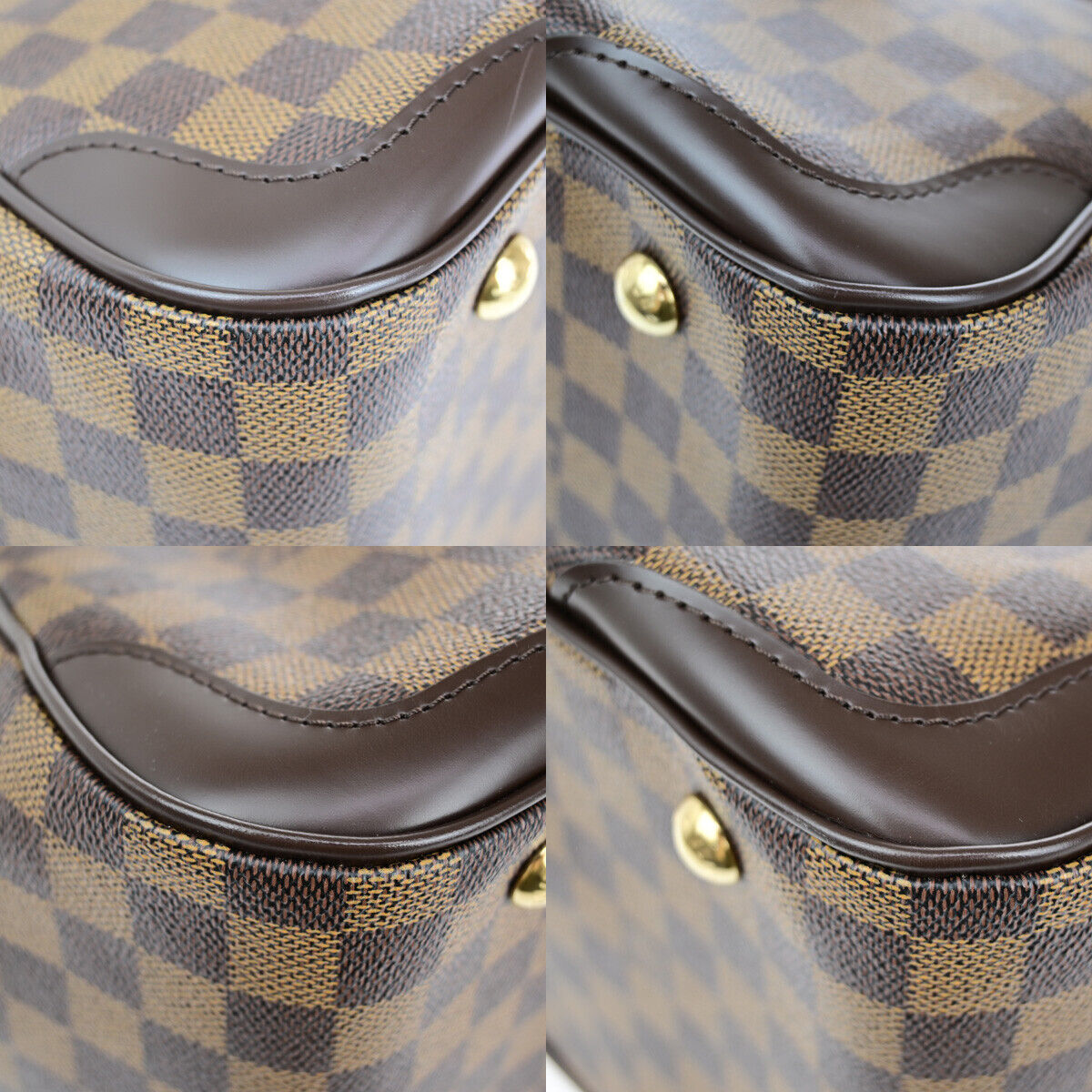 Louis Vuitton Verona Brown Canvas Hand Bag