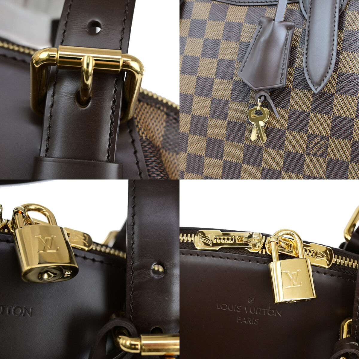 Louis Vuitton Verona Brown Canvas Hand Bag