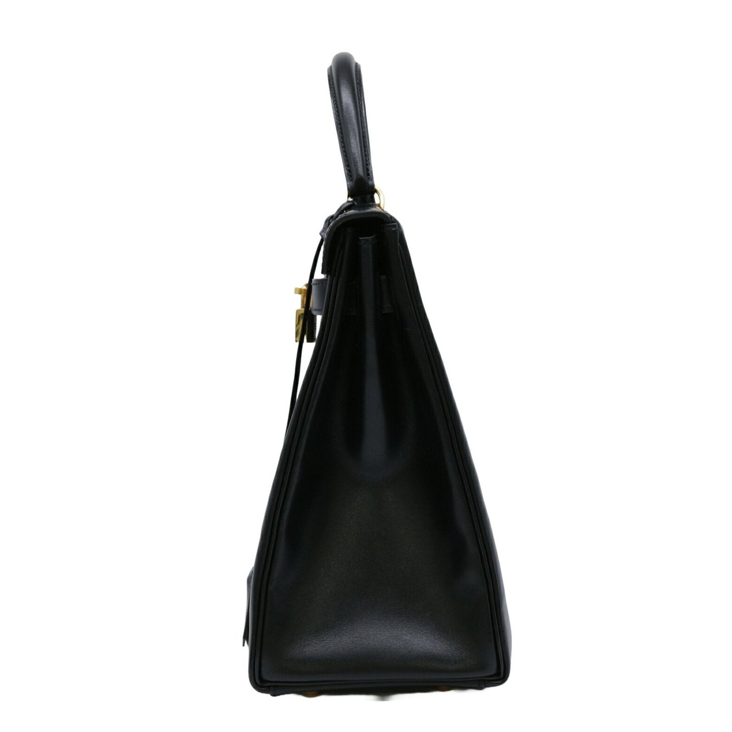 Hermès Kelly 32 Black Leather Hand Bag