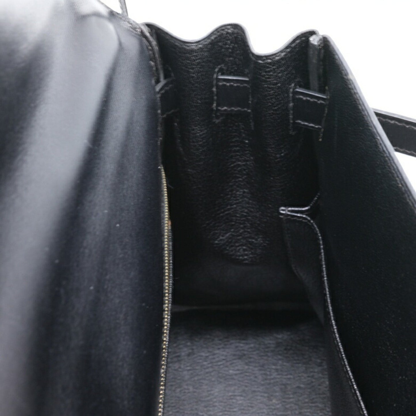 Hermès Kelly 32 Black Leather Hand Bag