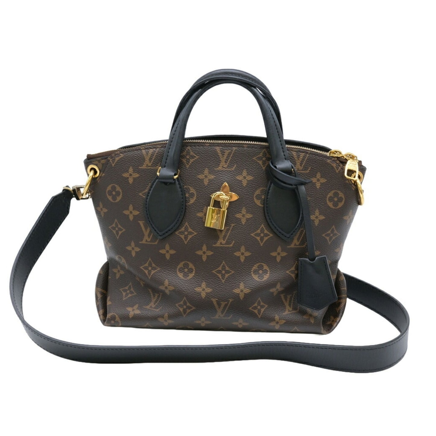 Louis Vuitton Flower Zip Brown Canvas Shoulder Bag