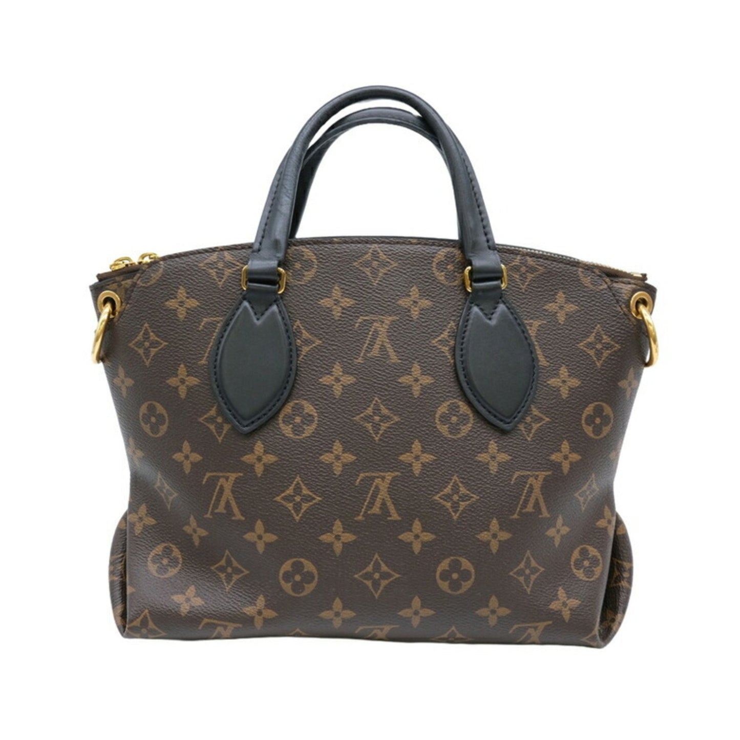 Louis Vuitton Flower Zip Brown Canvas Shoulder Bag