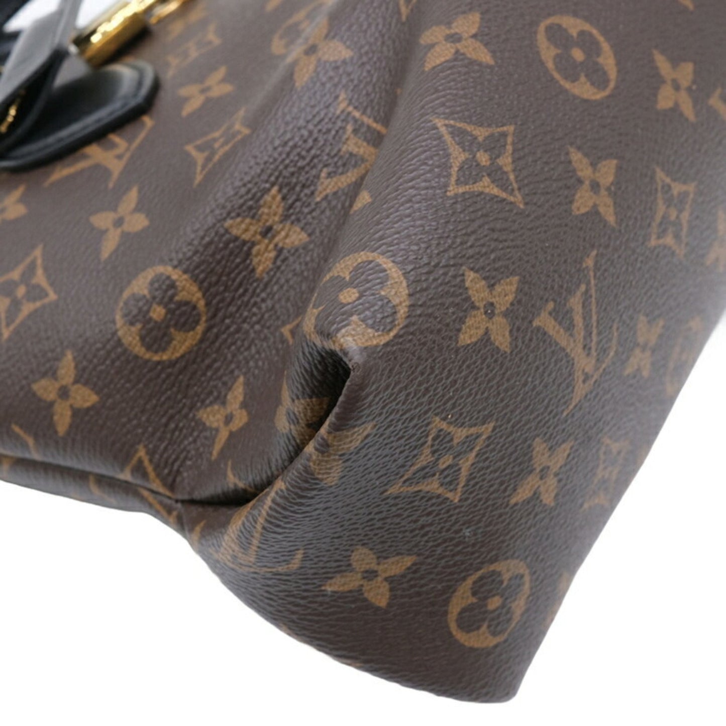 Louis Vuitton Flower Zip Brown Canvas Shoulder Bag