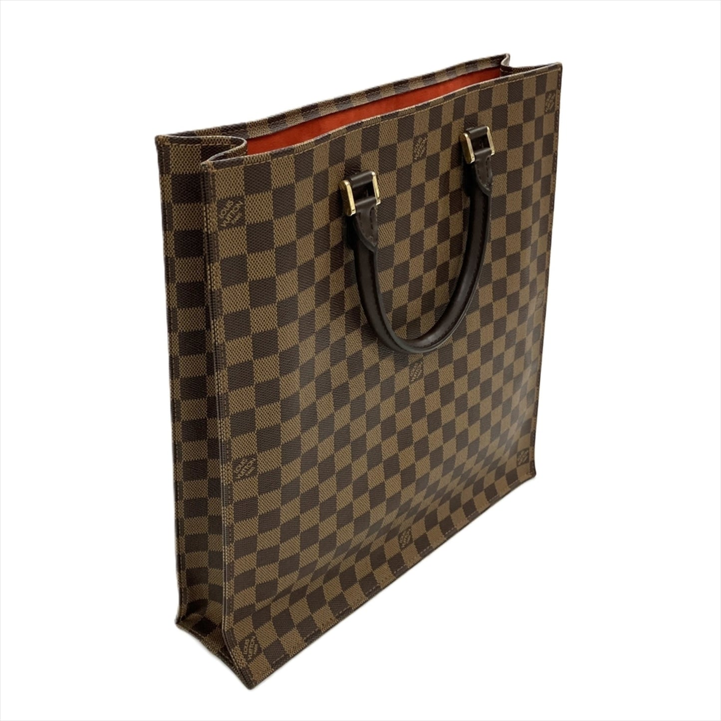 Louis Vuitton Sac Plat Brown Canvas Tote Bag