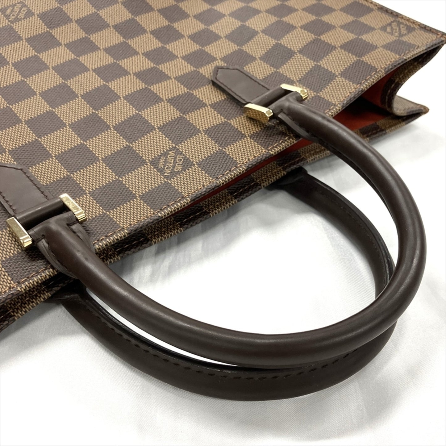 Louis Vuitton Sac Plat Brown Canvas Tote Bag